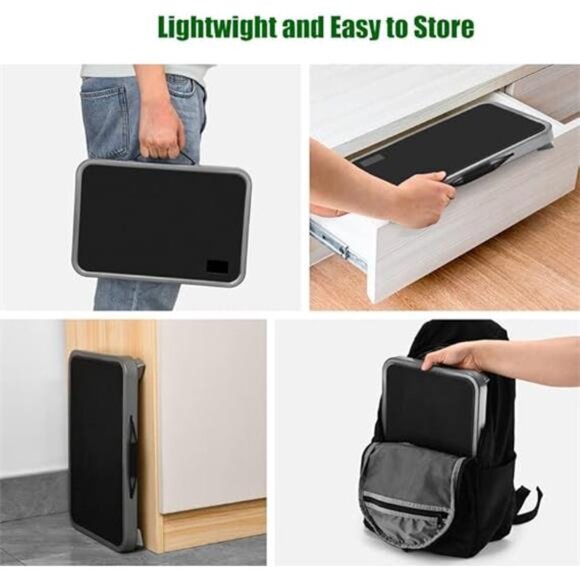 Foldable Step Stool, Adjustable Step Stool with a Non-Slip Platform, Step Ladder - Picture 7 of 8